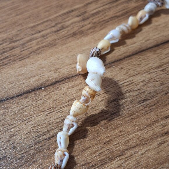 Natural Cowrie Shell Necklace 39" - Picture 5 of 8